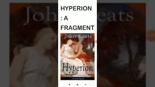 BLOCK 7: Hyperion A Fragment Introduction John Keats MEG01 BRITISH POETRY Sabeeta Bedi